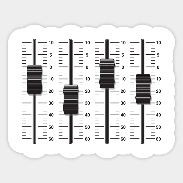 mixing board Sticker by Monos Kromaticos Graphic Studio